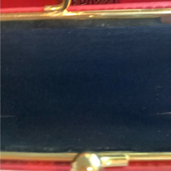 Peruzzi from Florence Italy Red Leather Wallet on Chain WOC - Picture 8 of 16